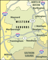 Western Suburbs Map